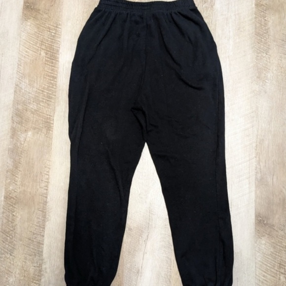 Rolling Stones Black Joggers with Pockets Leopard Print Tongue - Picture 2 of 3